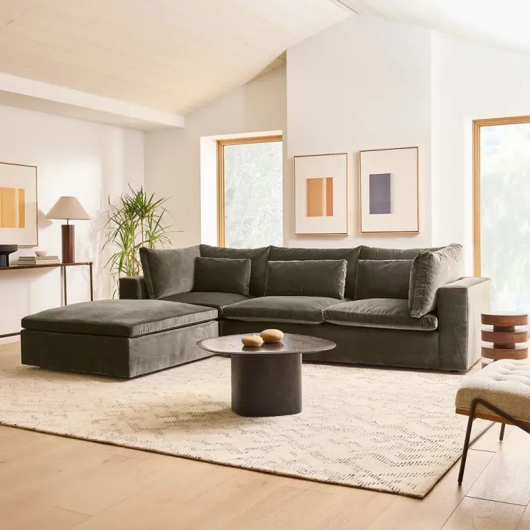 Sofa Góc L Phòng Khách Harmony Sofa Bắc Âu