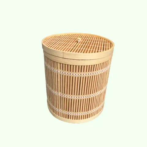 Thùng Rác Bằng Tre - Thùng Tre Nhỏ Đựng Đồ - Bamboo Waste Paper Bin