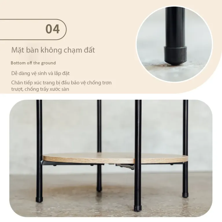 Bàn Trà RICHOME TA468-1 Bàn Uống Trà, Bàn Đọc Sách, Tab Đầu Giường Sang Trọng, Tiện Lợi, Gọn Gàng