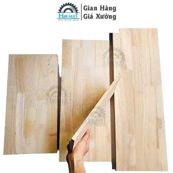 Gỗ Ghép Cao Su Bản 20cm Dùng Làm Kệ - Mặt Bàn. 100% Gỗ Thịt Có Độ Bền Cao Dễ Dàng Gia Công. Nhiều Kích Thước Lựa Chọn