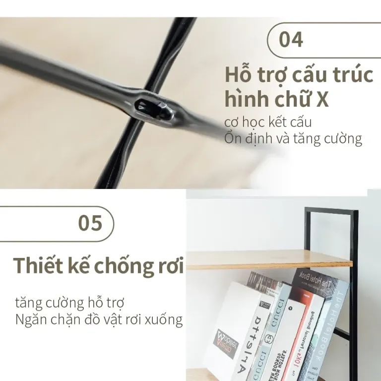 Kệ Để Đồ Đa Năng 3 Tầng,Kệ Trưng Bày Chân Sắt Chắc Chắn RICHOME SH605, Thiết Kế Hiện Đại, Sang Trọng