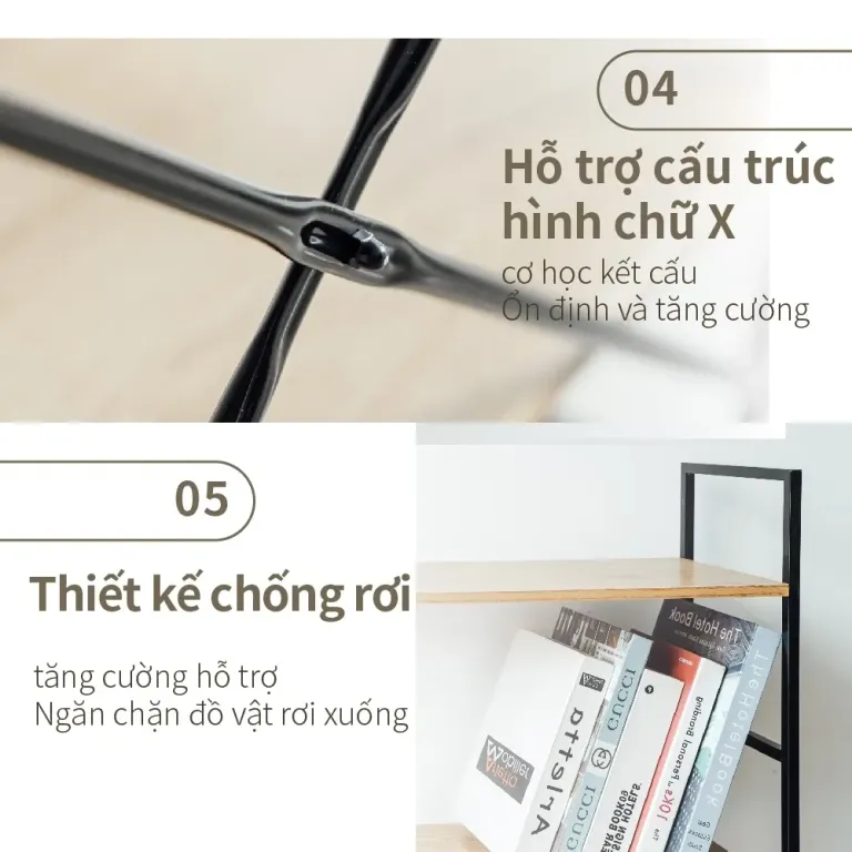 Kệ Để Đồ Đa Năng, Kệ Trưng Bày Khung Sắt Chắc Chắn RICHOME SH607, Thiết Kế Hiện Đại, Sang Trọng