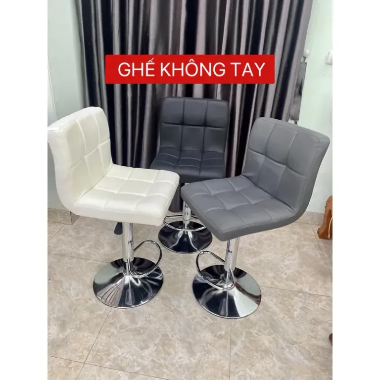 Ghế Quầy Bar ,Live Stream , Cắt Tóc Mặt Vuông Caro ( Hàng Loại 1)