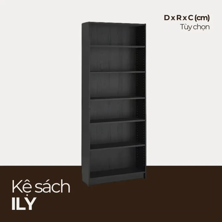 ILY, Kệ Sách Đa Dụng 6 Tầng - 3 Tầng, KS_0010, 61cm x 30cm x Chiều cao, Nội thất HGF HOANG GIANG