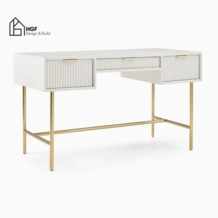 NANCY, Bàn Trang Điểm-Bàn Làm Việc Phong Cách Hiện Đại Phủ Sơn,BTD_020,Chiềudàix50x75cm,Nội thất HGF