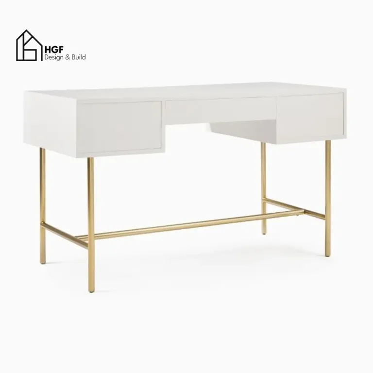 NANCY, Bàn Trang Điểm-Bàn Làm Việc Phong Cách Hiện Đại Phủ Sơn,BTD_020,Chiềudàix50x75cm,Nội thất HGF