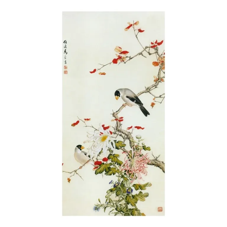 (hoasen)40x80cm Tranh in vải canvas hoa sen,đủ khung và đinh treo,