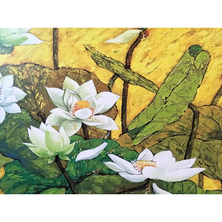 (tranhSen) 60x90cm tranh đủ khung và đinh treo