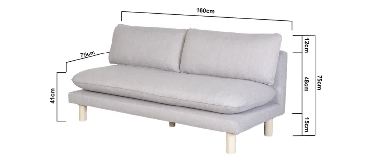 Ghế Sofa Gỗ Cao Su Tự Nhiên MOHO NARVIK 201 1m6