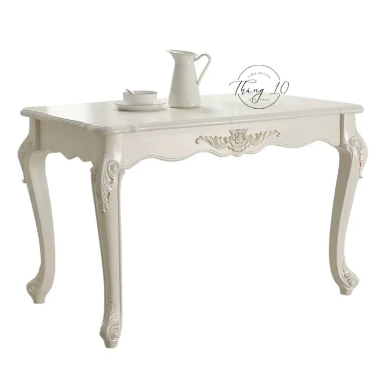 BÀN ĂN - BÀN LÀM VIỆC/ BÀN CONSOLE GỖ CHÂN QUỲ CHẠM KHẮC CỔ ĐIỂN #tiemdecorthang10